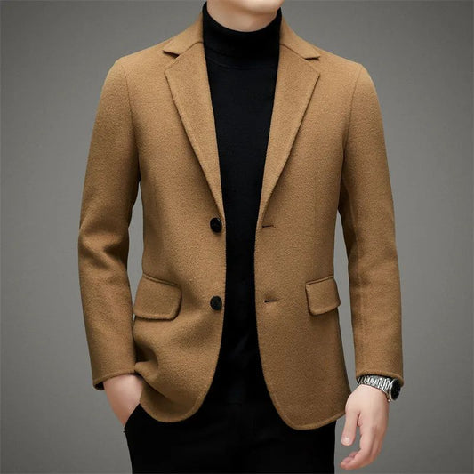Elegante warme winterjas van wol - Marnix